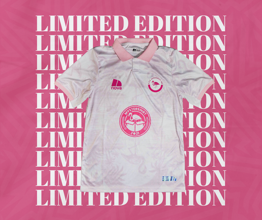 APEA FC x Mystershirt Limited Jersey by NOVA - Celebrating 70 Years - Pink/White