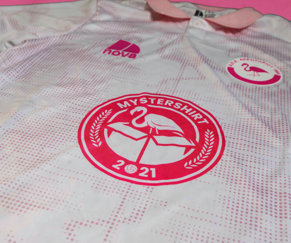 APEA FC x Mystershirt Limited Jersey by NOVA - Celebrating 70 Years - Pink/White